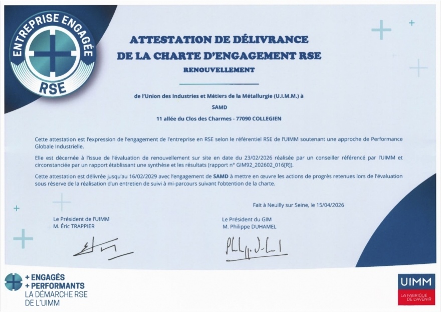 Attestation RSE UIMM
